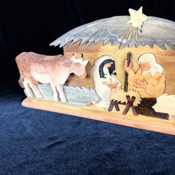 Alaska Made Wooden Puzzle Nativity Jesus Mary Joseph Manger Christmas Bethlehem - Picture 8 of 14